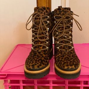 Marc Fisher Leopard Print Calf Hair Size 10